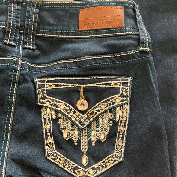 YK2 Hydraulic Lola Curvy bootcut women’s jeans Size 7/8 - Picture 7 of 11